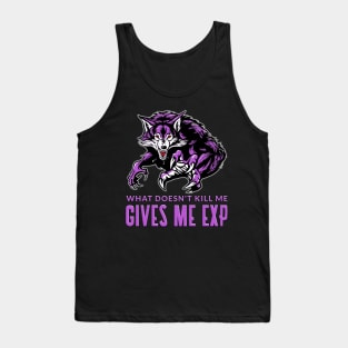 What Doesnt Kill Me Gives Me Exp Purple Tank Top